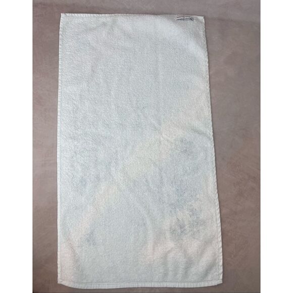 Vintage 1970s Cannon Floral Hand Towel Pastel Pink Blue 16x27” - Picture 4 of 5